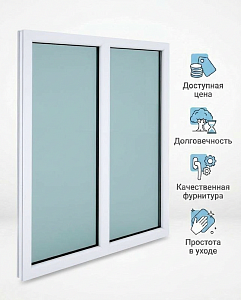 Окно ПВХ Rehau Delight  1370мм х 1260мм глухое